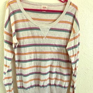 Ivory striped sweater